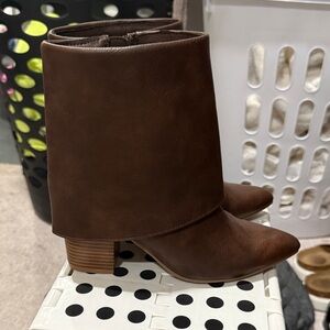 Elegant Brown Ankle Booties